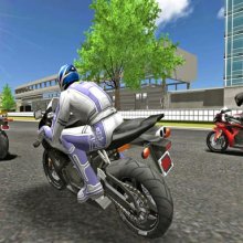 Juego de carrera de motos en 3D