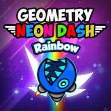 Geometry Neon Dash Rainbow