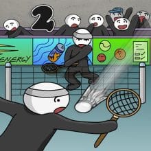 Badminton de Stickman 2